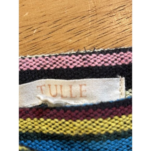 Tulle Mini Striped‎ Mini Skirt With Pockets XS - Picture 6 of 6